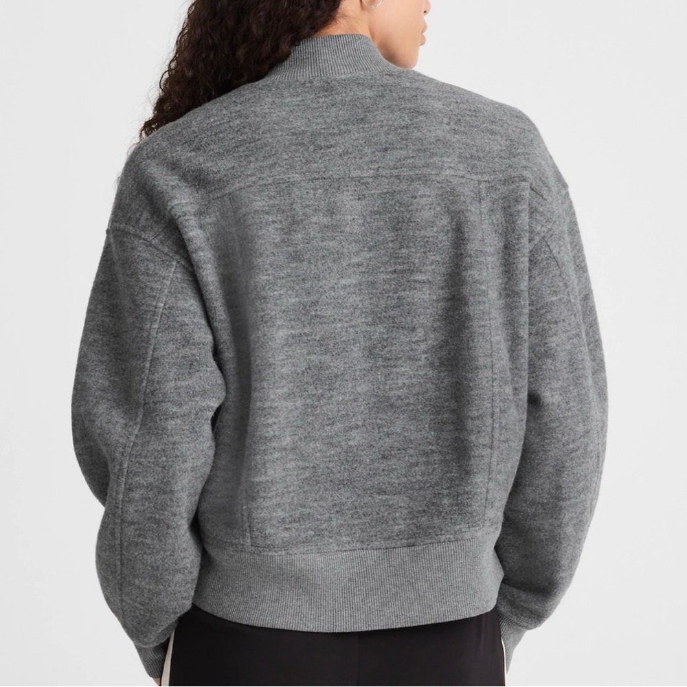 Madewell Gray Varsity Jacket for Women - Picture 4 of 4